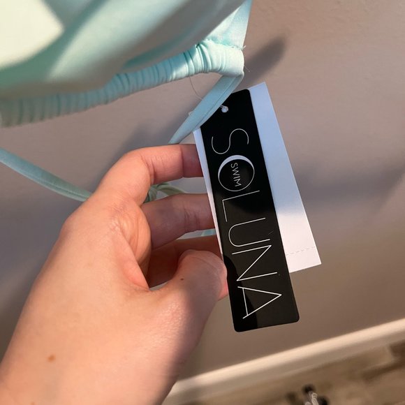 Soluna Women's Bikini Set aqua blue size Small. NWT!!! - Picture 7 of 7